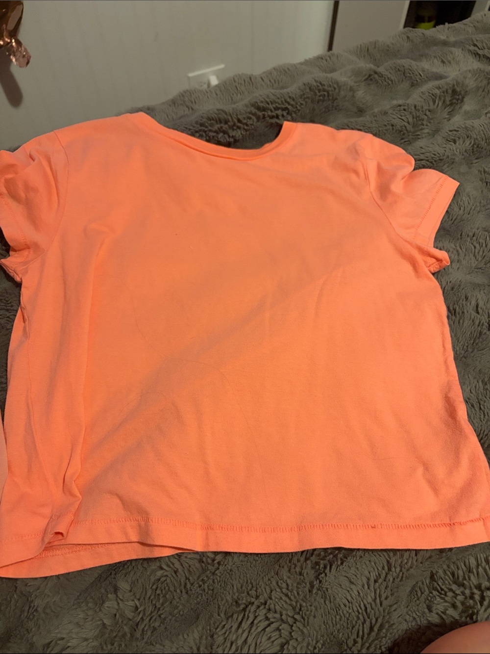 Universal Thread Girls' Neon Coral Short Sleeve Tee
